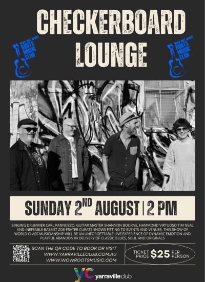 checkerboard lounge poster